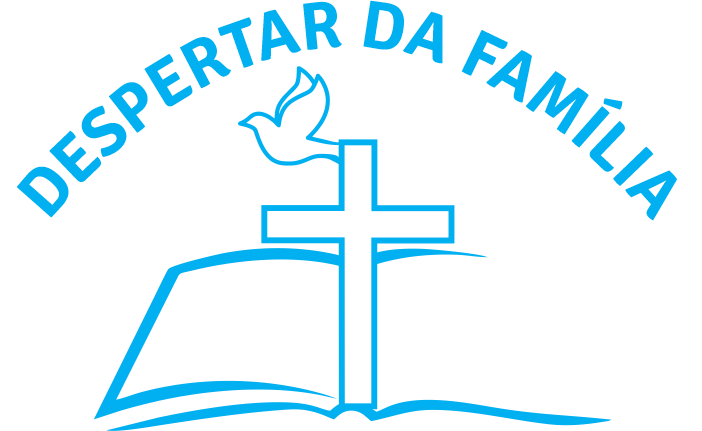 Logotipo oficial do Despertar da Família com símbolos de fé e união.